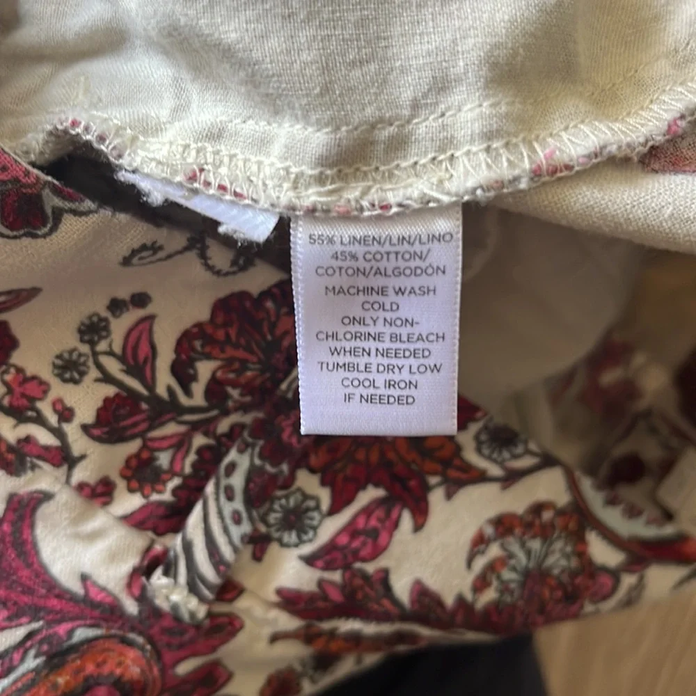 Ann Taylor Loft Linen Blend Shorts, size 6 Paisley shorts - Picture 12 of 12